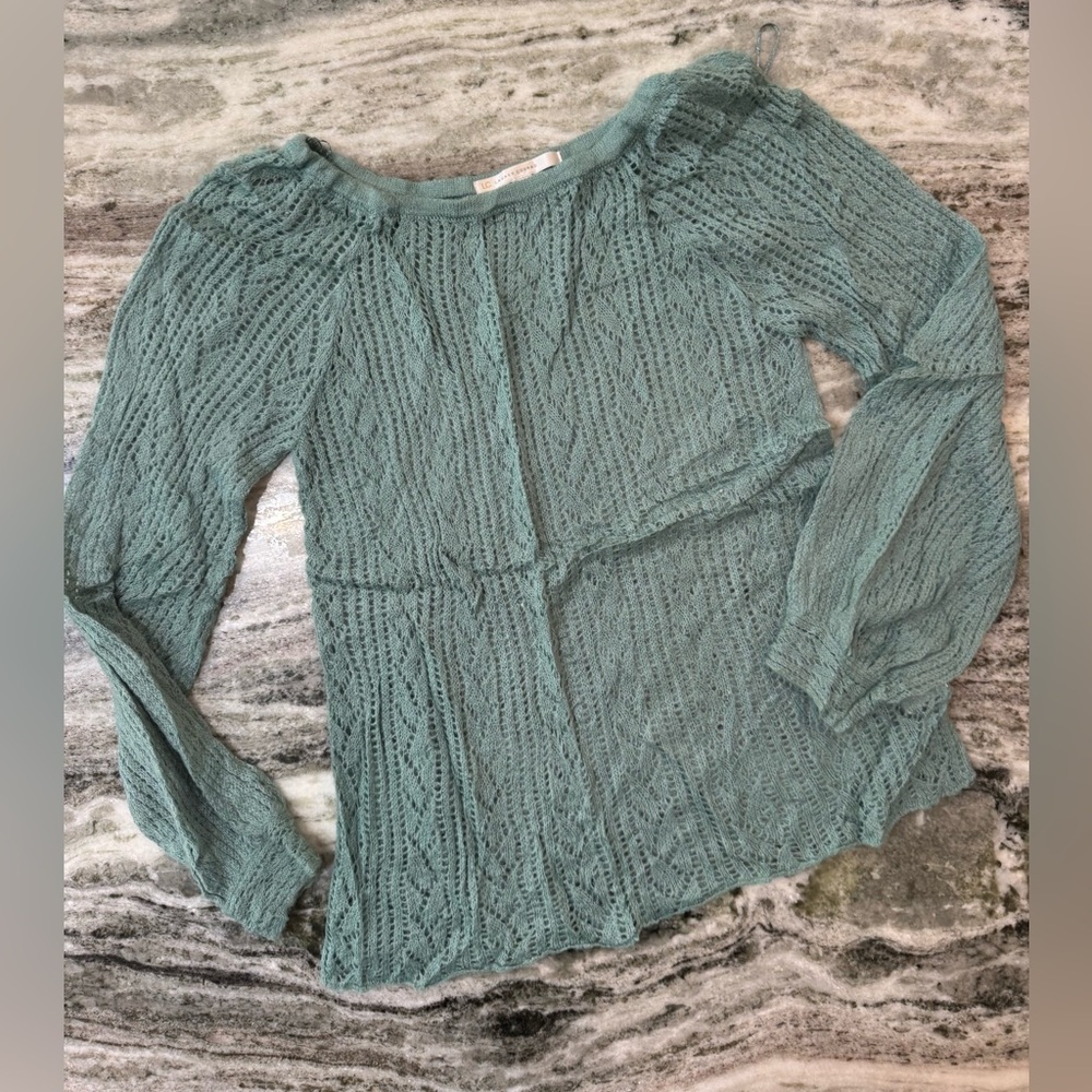 LC Lauren Conrad Square Neck Sweater Top Women’s Size Medium